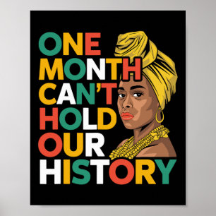 Een maand kan onze geschiedenis niet zwart houden. poster