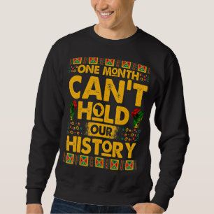 Een maand kan onze geschiedenis niet zwart houden. trui