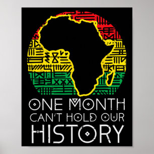Een maand kan onze geschiedenis Pan-Afrikaans zwar Poster