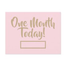 Een maand vandaag Briefkaart
