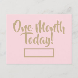 Een maand vandaag Briefkaart