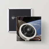 Een maanrots vierkante button 5,1 cm (Voorkant /achterkant)