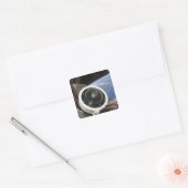 Een maanrots vierkante sticker (Envelop)