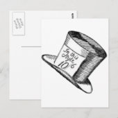 Een Mad Hatter-Pet Briefkaart (Voorkant / Achterkant)