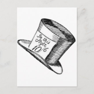 Een Mad Hatter-Pet Briefkaart