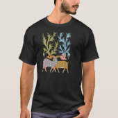 Een madhubani art Deere.... T-shirt (Voorkant)