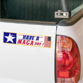 Een MAGA dag! Bumpersticker (Op Truck)
