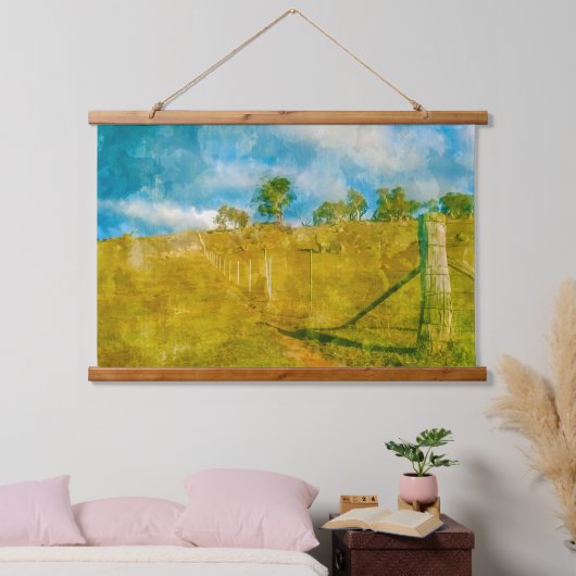 Een magisch pastoraal landschap hangend wandkleed (Slaapkamer)