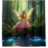 Een magisch sprookjesbos douchegordijn (Voorkant)