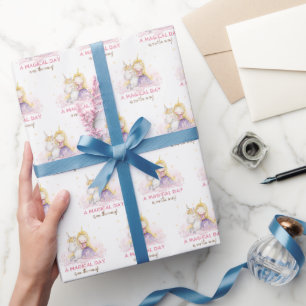 Een Magische Dag Eenhorn Verjaardagsfeestje Cadeaupapier