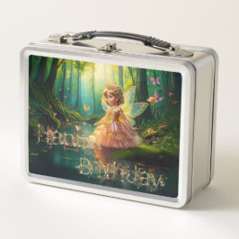 Een magische fee in een vijver Happy Birthday