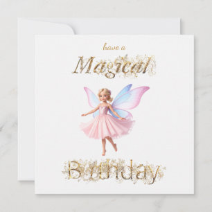 Een magische fee Magische Verjaardag Kaart