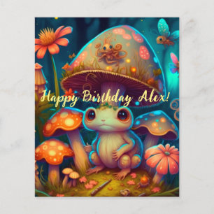 Een magische paddenstoelkikker