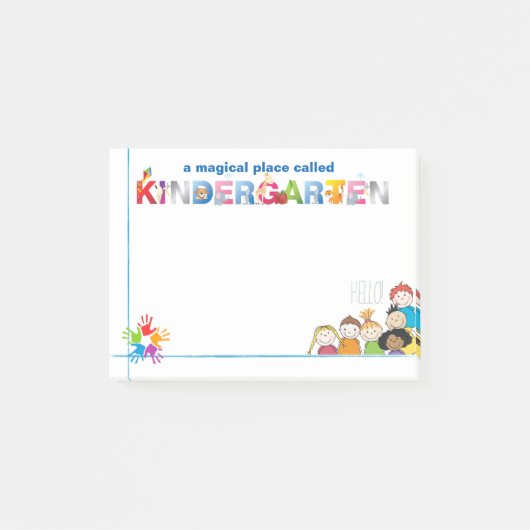 Een magische plek genaamd Kindergarten Post-it® Notes (Voorkant)