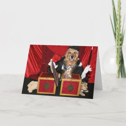 Een magische truc verjaardag kaart (Voorkant)