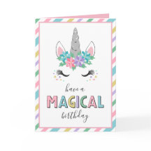 Een magische verjaardag eenhoorn