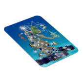 Een Magische Zeemeermin Kerstmis. Magneet (Rechterzijde)