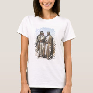 Een Mahazi en een Soualeh Bedouin, illustratie van T-shirt