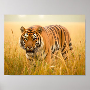 Een Majestueuze Bengaalse Tijger Poster