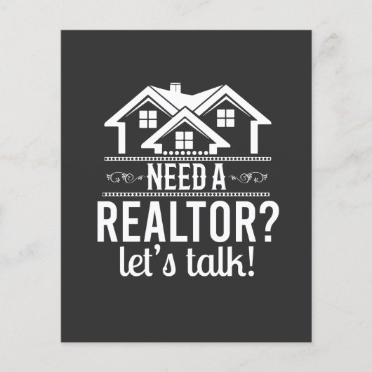 Een makelaar nodig?  Makelaar Flyer (Voorkant)