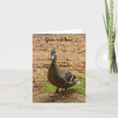 Een Mallard Duck Wenskaart Kaart (Voorkant)