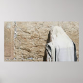 Een Man dat aan de Westerne muur bidt Poster (Voorkant)