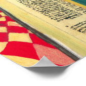 Een Man dat Psalm 1 leest in de Hebreeuwse Bijbel Poster (Hoek)