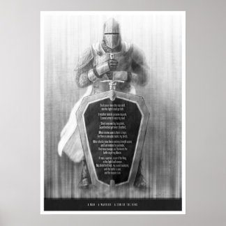 Een Man, een arrior, een zoon van de koning Poster