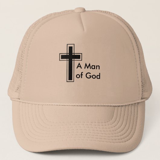Een Man Gods Trucker Hat Pet (Voorkant)