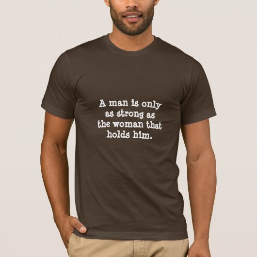 Een Man is T-shirt (Voorkant)