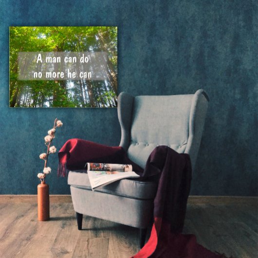 Een man kan niet meer doen hij kan het poster Insp