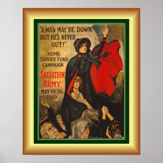 "Een Man kan omlaag zijn, maar hij is nog nooit we Poster (Voorkant)