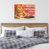 Een Man met Leeuwenkop voorlezen Shakespeare, 1913 Canvas Afdruk (Insitu (Slaapkamer))