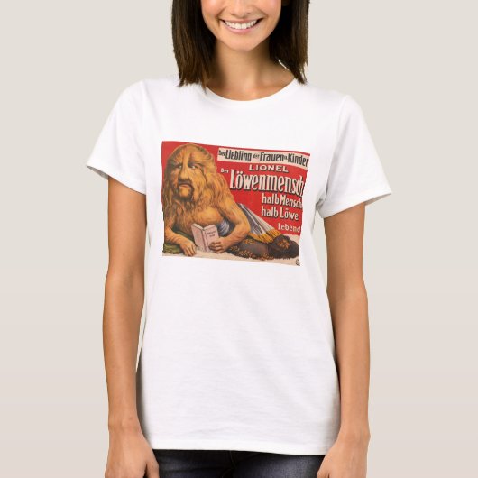 Een Man met Leeuwenkop voorlezen Shakespeare, 1913 T-shirt (Voorkant)