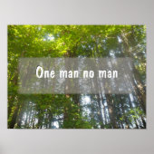 Eén man op man Inspirerend poster (Voorkant)