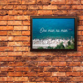 Eén man op man proverb poster