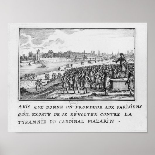 Een man van de Grenzen dat de Parijzen oproept Poster (Voorkant)