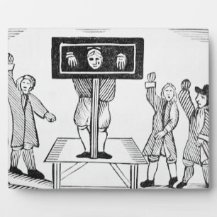 Een Man van de onschuld in het dorp, kopie van een Fotoplaat