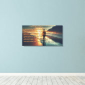 Een Man wakker Canvas Afdruk (Insitu (Houten vloer))