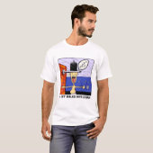 EEN MAN WALKT IN EEN BAR T-shirt (Voorkant volledig)
