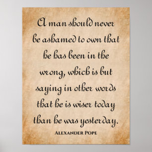 Een Man zou nooit... Inspirerend prijsopgave Poster