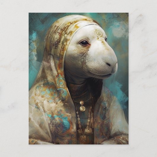 Een Manatee Briefkaart (Voorkant)