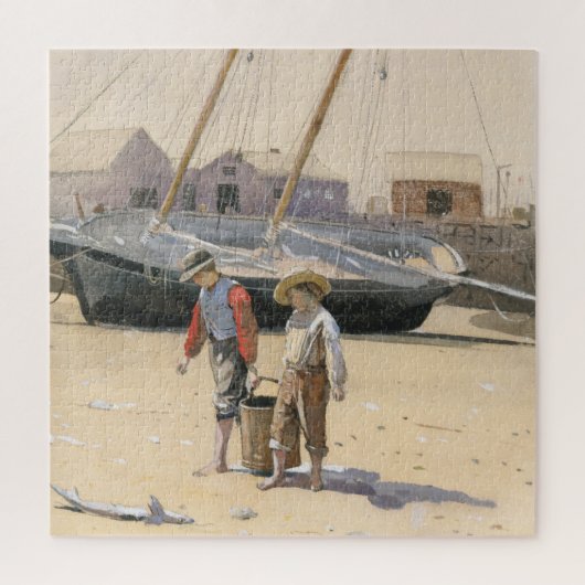 Een mand van Clams Legpuzzel (Verticaal)