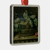 Een mand van druiven metalen ornament (Rechts)