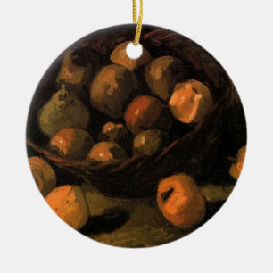 Een mandje appels van Vincent van Gogh Keramisch Ornament