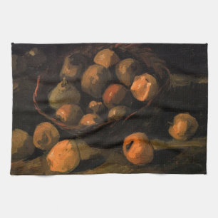 Een mandje appels van Vincent van Gogh Theedoek