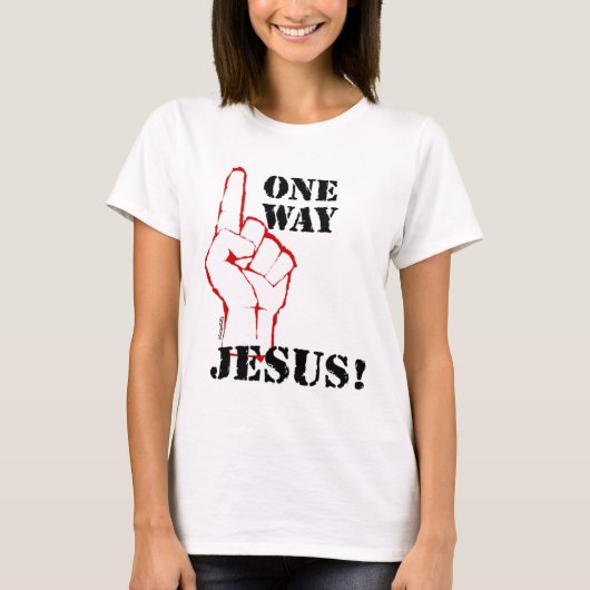 Een manier om Jezus Christelijk cadeaudesign te on T-shirt (Voorkant)