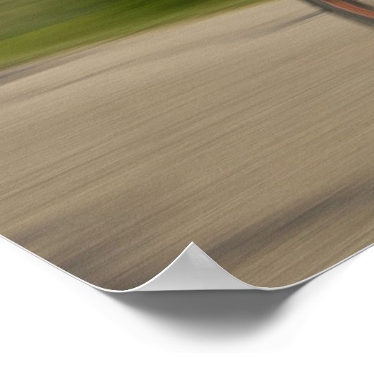 Een mannetjesatelettraining voor een triathlon in  poster (Hoek)