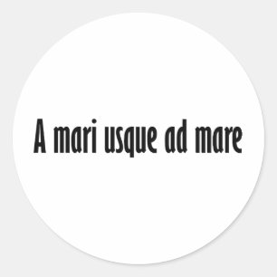 Een mari usque en merrie ronde sticker