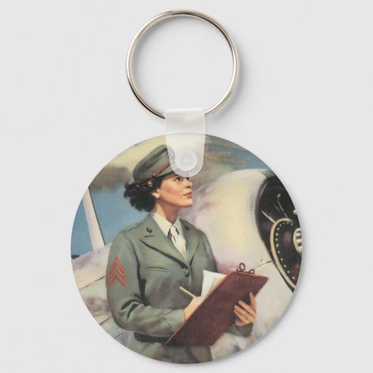 Een marinier bevrijden om te vechten sleutelhanger (Voorkant)